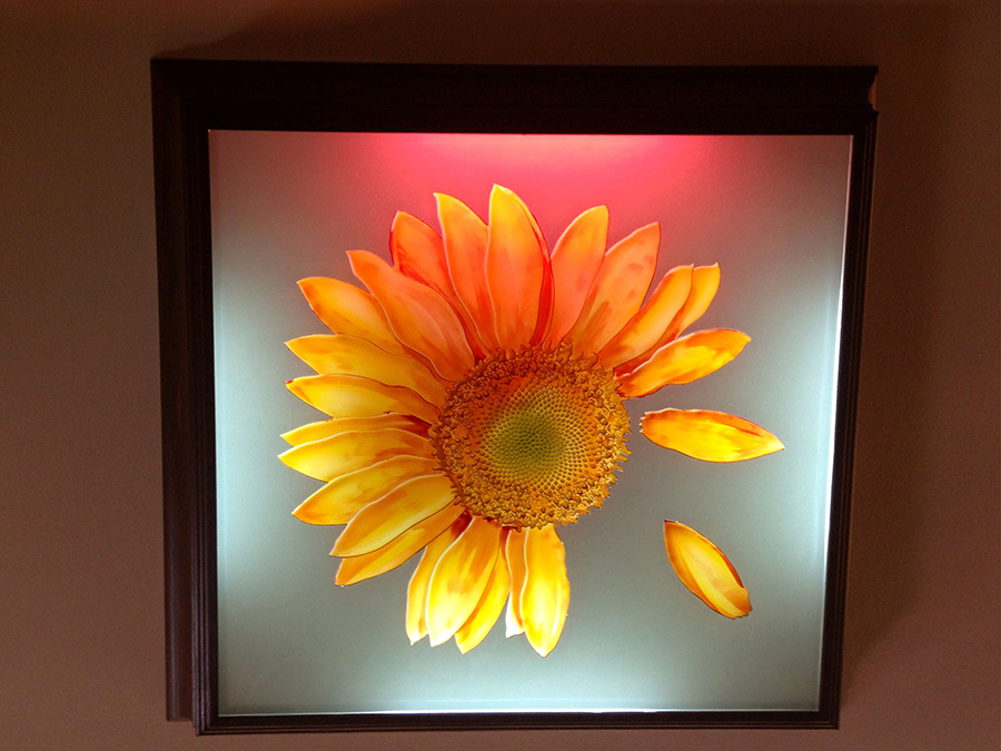 Artistic glass engraving